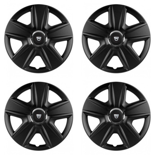 Puklice pre Dacia (staršie logo) 14 ESPRIT RC BLACK