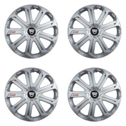 Puklice pre Dacia (staršie logo) 15 Evo silver