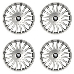 Puklice pre Dacia (staršie logo) 16 CRYSTAL silver