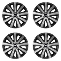 Puklice pre Dacia (nové logo) 14 Aviator carbon silver&black