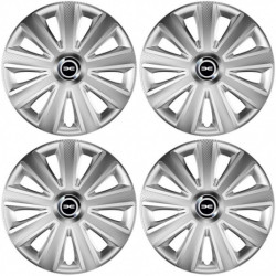 Puklice pre Dacia (nové logo) 14 Aviator carbon RC silver