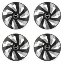 Puklice pre Dacia (nové logo) 14 Vector RC black and silver