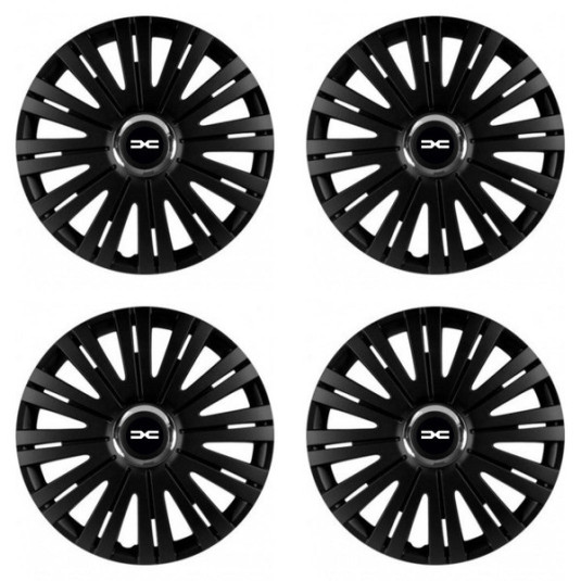 Puklice pre Dacia (nové logo) 14 ACTIVE RC BLACK