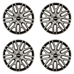 Puklice pre Dacia (nové logo) 15 Dakar NC silver and black