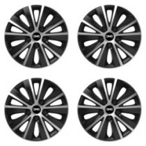 Puklice pre Dacia (nové logo) 15 RAPIDE silver and black