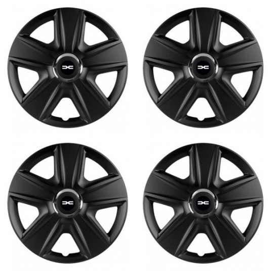 Puklice pre Dacia (nové logo) 15 ESPRIT RC BLACK