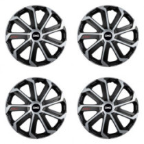 Puklice pre Dacia (nové logo) 16 Evo black&silver