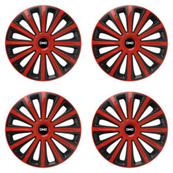 Puklice pre Dacia (nové logo) 16 TREND red and black