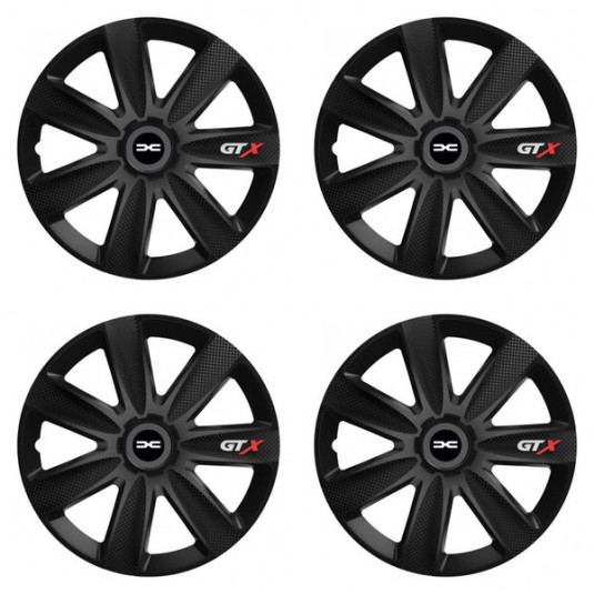 Puklice pre Dacia (nové logo) 16 GTX CARBON black