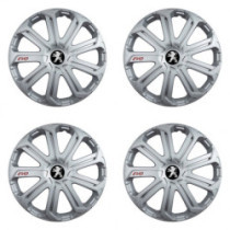 Puklice pre Peugeot (staršie logo) 14 Evo silver