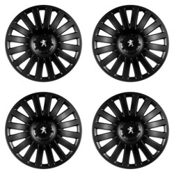 Puklice pre Peugeot (staršie logo) 15 Smart black