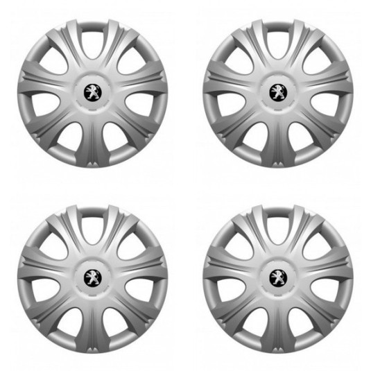 Puklice pre Peugeot (staršie logo) 15 IMPULSE