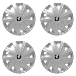 Puklice pre Peugeot (staršie logo) pre dodávky 15 Craft silver