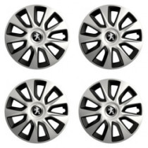 Puklice pre Peugeot (staršie logo) 16 STRATOS double colour