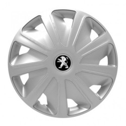 Puklice pre Peugeot (staršie logo) pre dodávky 16 Craft silver
