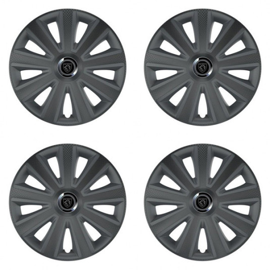 Puklice pre Peugeot (nové logo) 14 Aviator carbon RC grafite