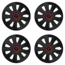 Puklice pre Peugeot (nové logo) 14 STRATOS RR black