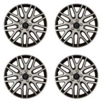 Puklice pre Peugeot (nové logo) 15 Dakar NC silver and black