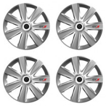 Puklice pre Peugeot (nové logo) 15 GTX CARBON silver