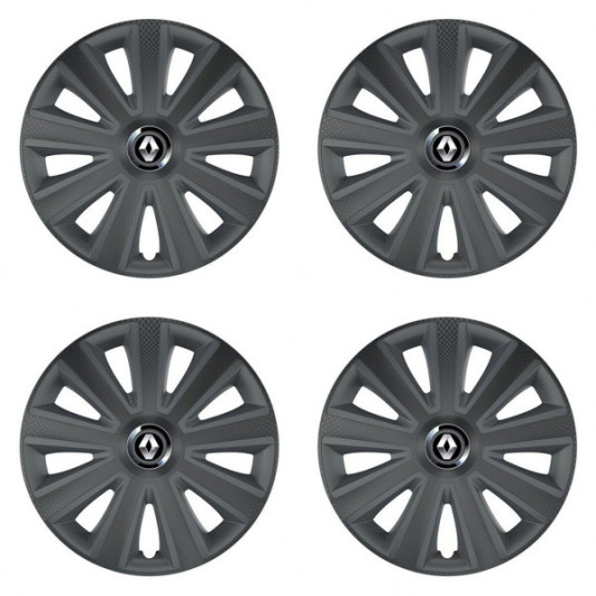 Puklice pre Renault (staršie logo) 14 Aviator carbon RC grafite