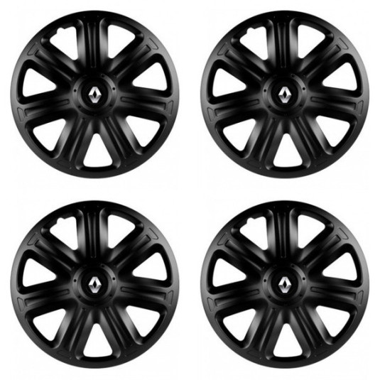 Puklice pre Renault (staršie logo) 14 COMFORT BLACK