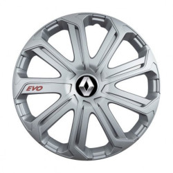 Puklice pre Renault (staršie logo) 15 Evo silver