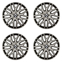 Puklice pre Renault (staršie logo) 15 Dakar NC silver and black