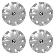 Puklice pre Renault (staršie logo) pre dodávky 15 Craft silver