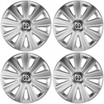 Puklice pre Renault (staršie logo) 16 Aviator carbon RC 16 silver
