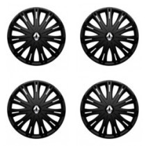 Puklice pre Renault (staršie logo) 16 SPARK BLACK