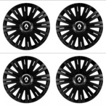 Puklice pre Renault (staršie logo) 16 ACTIVE RC BLACK