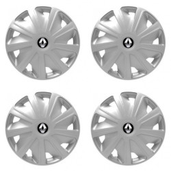 Puklice pre Renault (staršie logo) pre dodávky 16 Craft silver