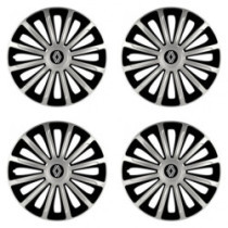 Puklice pre Renault (nové logo) 15 TREND silver and black