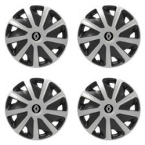 Puklice pre Renault (nové logo) pre dodávky 15 Craft silver and black