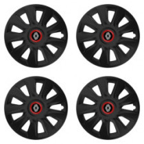 Puklice pre Renault (nové logo) 16 STRATOS RR black