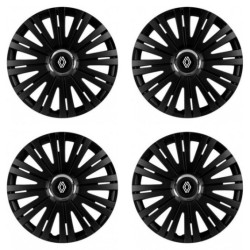 Puklice pre Renault (nové logo) 16 ACTIVE RC BLACK