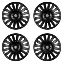 Puklice pre VW (čierne) 14 Smart black