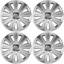 Puklice pre VW (čierne) 14 Aviator carbon RC silver