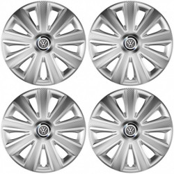 Puklice pre VW (čierne) 14 Aviator carbon RC silver