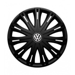 Puklice pre VW (čierne) 14 SPARK BLACK1