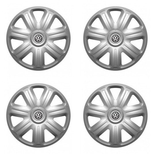 Puklice pre VW (čierne) 14 COMFORT