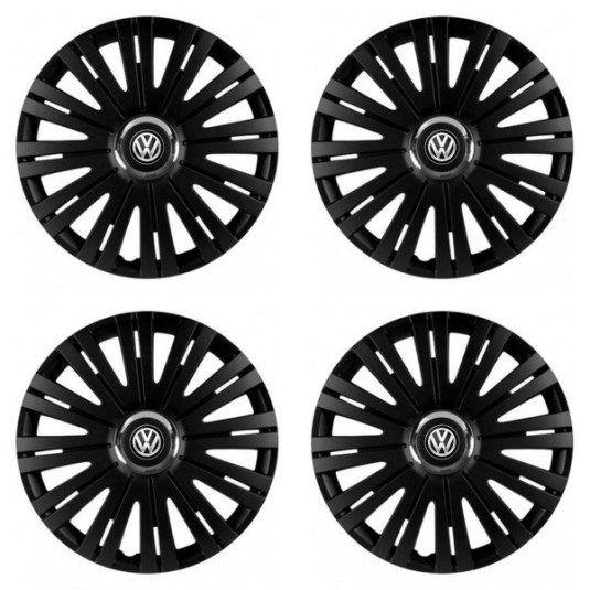 Puklice pre VW (čierne) 15 ACTIVE RC BLACK