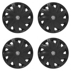 Puklice pre VW (čierne) pre dodávky 15 Craft black