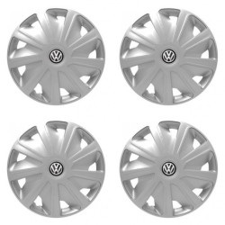 Puklice pre VW (čierne) pre dodávky 15 Craft silver