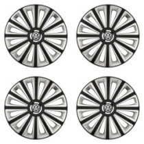 Puklice pre VW (čierne) 16 TREND RC double colour