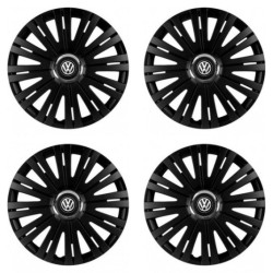 Puklice pre VW (čierne) 16 ACTIVE RC BLACK