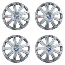 Puklice pre VW (modré) 14 Evo silver