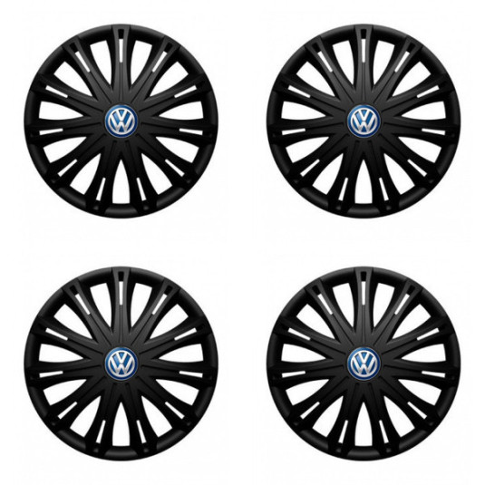 Puklice pre VW (modré) 14 SPARK BLACK1