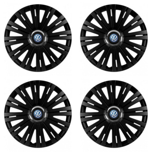 Puklice pre VW (modré) 14 ACTIVE RC BLACK