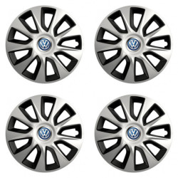 Puklice pre VW (modré) 15 STRATOS double colour - výpredaj